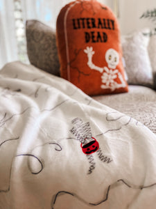 TRICK OR TREAT MUMMIES • sherpa blanket