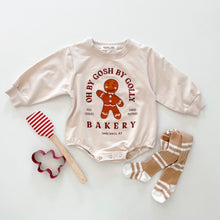 Load image into Gallery viewer, GINGERBREAD • baby bubble romper (french terry)