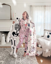 Load image into Gallery viewer, HOCUS POCUS • bamboo kids pjs (cream) adult joggers + kids CLOSEOUT