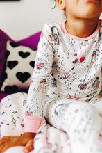 Load image into Gallery viewer, LOVER • bamboo kids long sleeve pjs (two-piece)