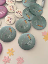 Load image into Gallery viewer, TEACHER LOVE influence  • BUTTON SET {free shipping}