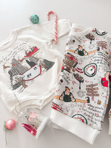 SPREAD CHRISTMAS CHEER • baby bubble romper (french terry) SUGAR COOKIE