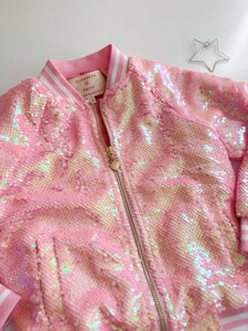 LOVER • sequin bomber jacket