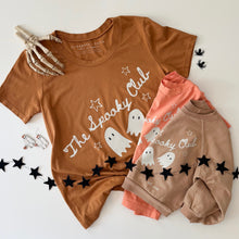 Load image into Gallery viewer, THE SPOOKY CLUB • tee (women + kids) brown sugar