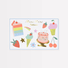 Load image into Gallery viewer, Birthday Temporary Tattoos by Meri Meri