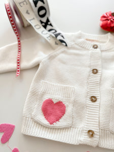 POCKET FULL OF LOVE • kids cardigan sweater FLASH