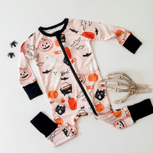 Load image into Gallery viewer, HALLOWEEN NIGHT • baby zipper pjs (one-piece)