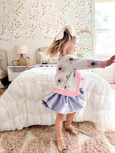 Paper bag skirt • kids (velvet lilac)