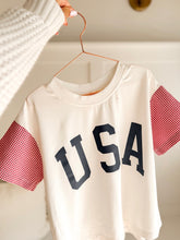 Load image into Gallery viewer, GINGHAM USA • women&#39;s tee