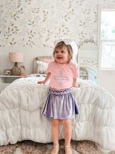 Paper bag skirt • kids (velvet lilac)