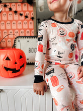 Load image into Gallery viewer, HALLOWEEN NIGHT • button down pj&#39;s (women + youth) two-piece