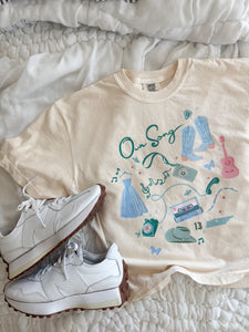 OUR SONG • women’s heavyweight boxy tee