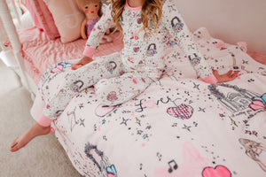 LOVER • bamboo kids long sleeve pjs (two-piece)