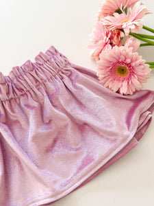 Paper Bag skirt • kids (velvet rosebloom)