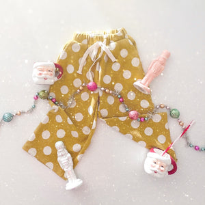 Flowy Pant • kids (CHARTREUSE POLKA DOT)