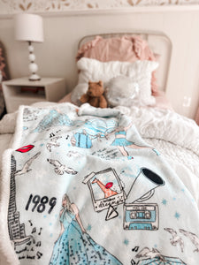 1989 • sherpa throw blanket