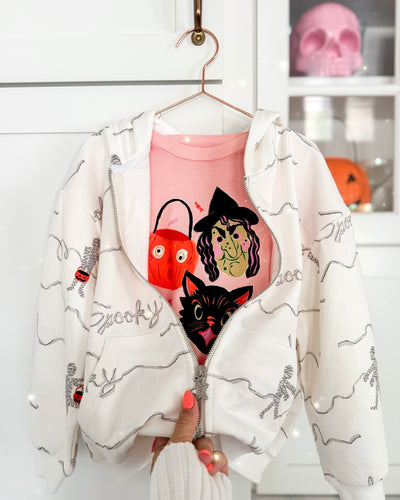 TRICK OR TREAT MUMMIES• zipper hoodie (women + kids)