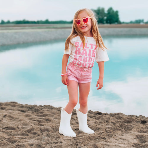 SALTY HAIR SANDY BOOTS • kids tee