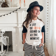 Load image into Gallery viewer, A LOT OF SPOOKY • color block tee (women + kids)CLOSEOUT