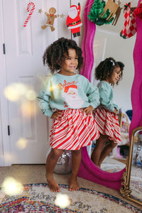 paper bag twirl skirt • kids (CANDY CANE)