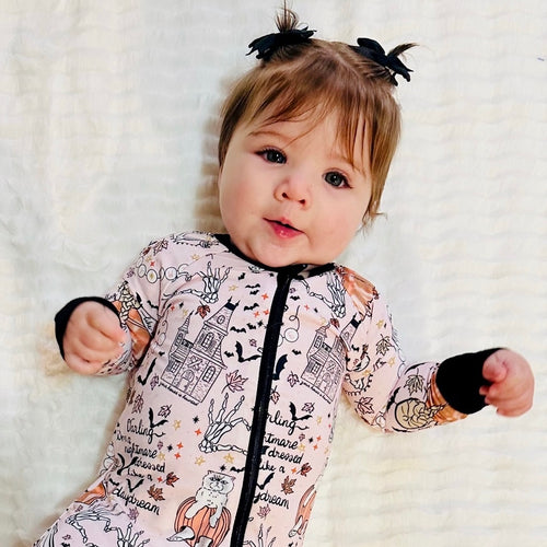 HOUSE IS HAUNTED • baby zipper pjs (one-piece)