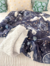 Load image into Gallery viewer, MIDNIGHTS • sherpa blanket