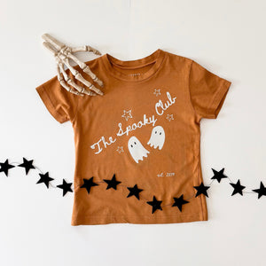 THE SPOOKY CLUB • tee (women + kids) brown sugar