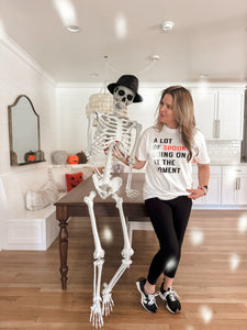 A LOT OF SPOOKY • heavyweight tee (women + kids) CLOSEOUT