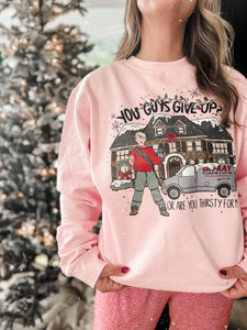 THIRSTY FOR MORE • women's pullover in PINK FLASH