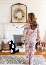 Load image into Gallery viewer, HOUSE IS HAUNTED • button down pj&#39;s (women) two-piece