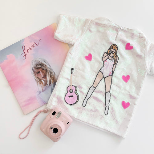 LOVER • SEQUIN TEE (women +kids) (SALE)