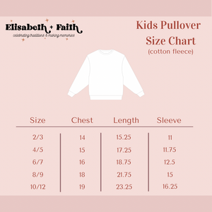 THIRSTY FOR MORE • kids pullover SUGAR COOKIE