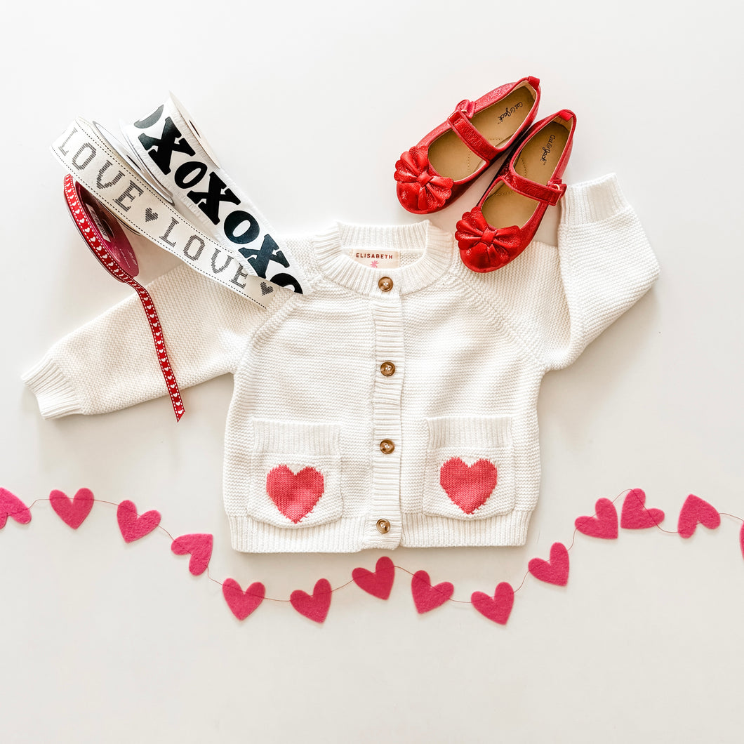 POCKET FULL OF LOVE • kids cardigan sweater FLASH