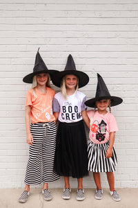 BOO CREW •contrast stripe sleeves (women + kids)
