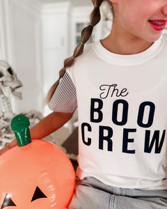 BOO CREW •contrast stripe sleeves (women + kids)