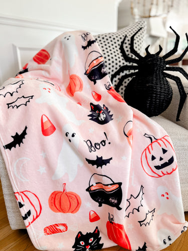 HALLOWEEN NIGHT • sherpa throw blanket