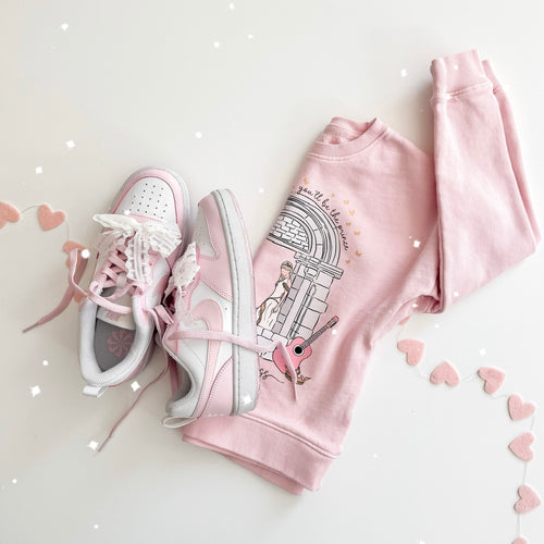 LOVE STORY• pullover (women + kids) PINK