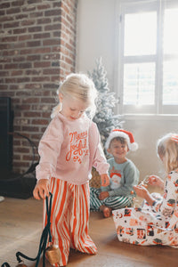 CANDY CANE STRIPE • kids ankle pants