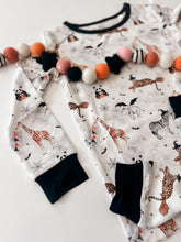 Load image into Gallery viewer, HALLOWEEN ZOO BOO • kids bamboo pjs (two-piece)