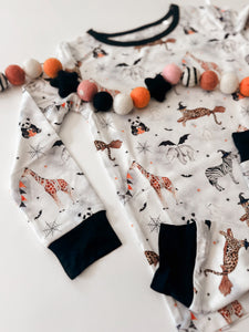 HALLOWEEN ZOO BOO • kids bamboo pjs (two-piece)