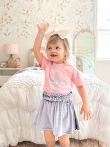 Paper bag skirt • kids (velvet lilac)