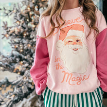 Load image into Gallery viewer, BELIEVE IN THE MAGIC • women&#39;s color block pullover