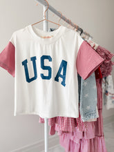 Load image into Gallery viewer, GINGHAM USA • women&#39;s tee