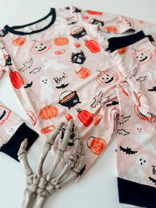 HALLOWEEN NIGHT • button down pj's (women + youth) two-piece