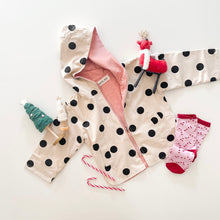 Load image into Gallery viewer, POLKA DOTS • kids lightweight jacket/pink (reversible)