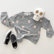 Load image into Gallery viewer, SKELLY LOVE• kids pullover SMOKE