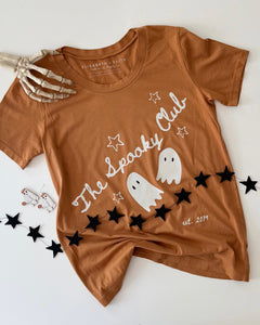 THE SPOOKY CLUB • tee (women + kids) brown sugar