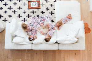 HOUSE IS HAUNTED • kids button down pj's (two-piece)