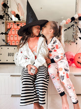 Load image into Gallery viewer, HALLOWEEN NIGHT • button down pj&#39;s (women + youth) two-piece