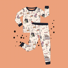 Load image into Gallery viewer, HOCUS POCUS • bamboo kids pjs (cream) adult joggers + kids CLOSEOUT